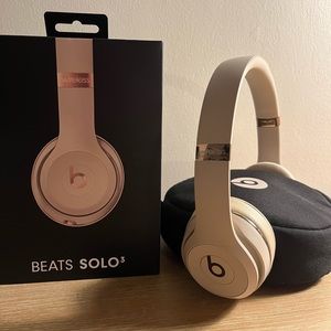 Beats Solo3 rose gold wireless on-ear headphones
